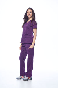 DAGACCI OFFICIAL Natural Stretch Women's Y-Neck Scrub Sets [NS2102]