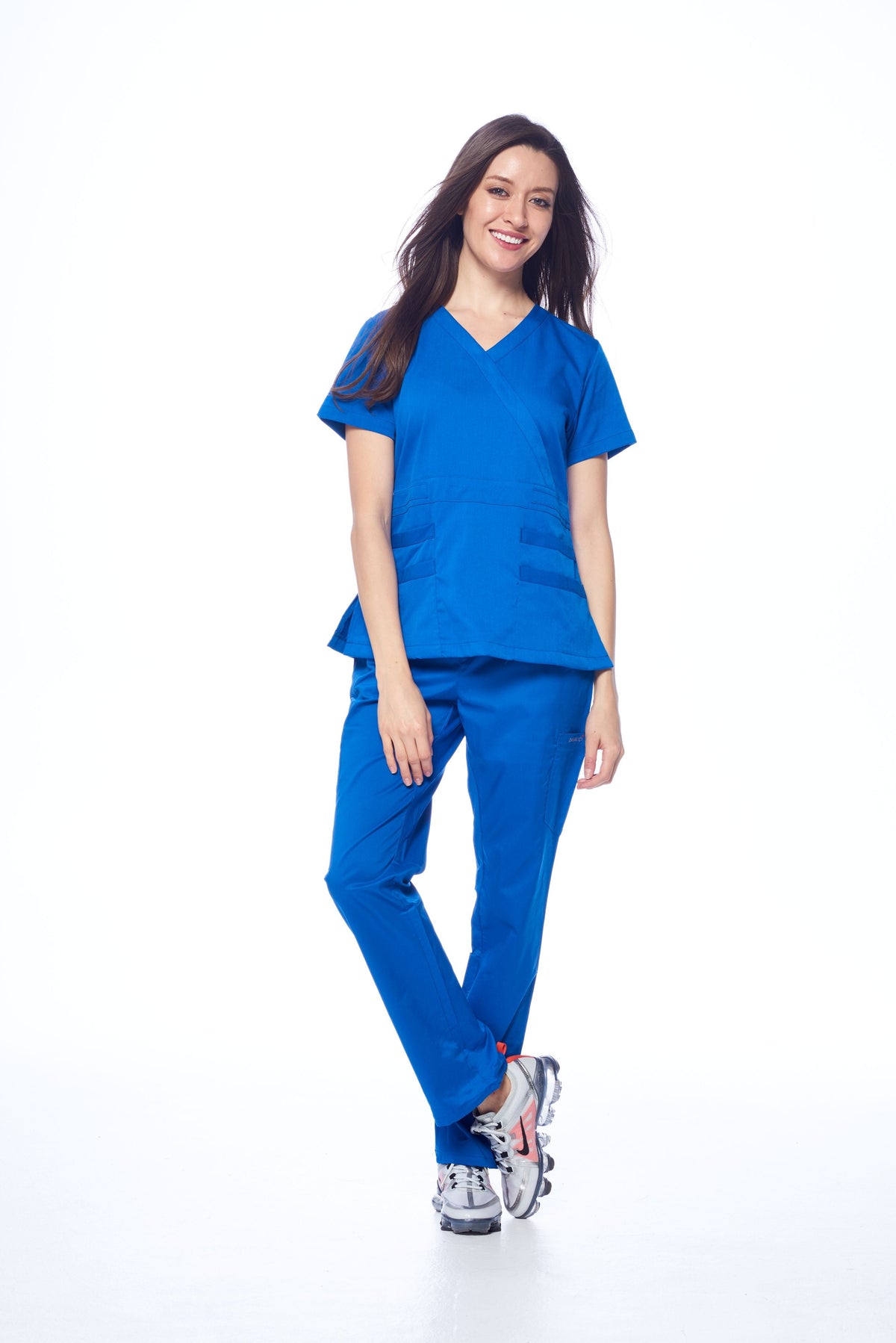 DAGACCI OFFICIAL Natural Stretch Women's Y-Neck Scrub Sets [NS2102] Combined