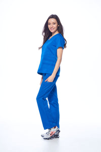 DAGACCI OFFICIAL Natural Stretch Women's Y-Neck Scrub Sets [NS2102] Combined