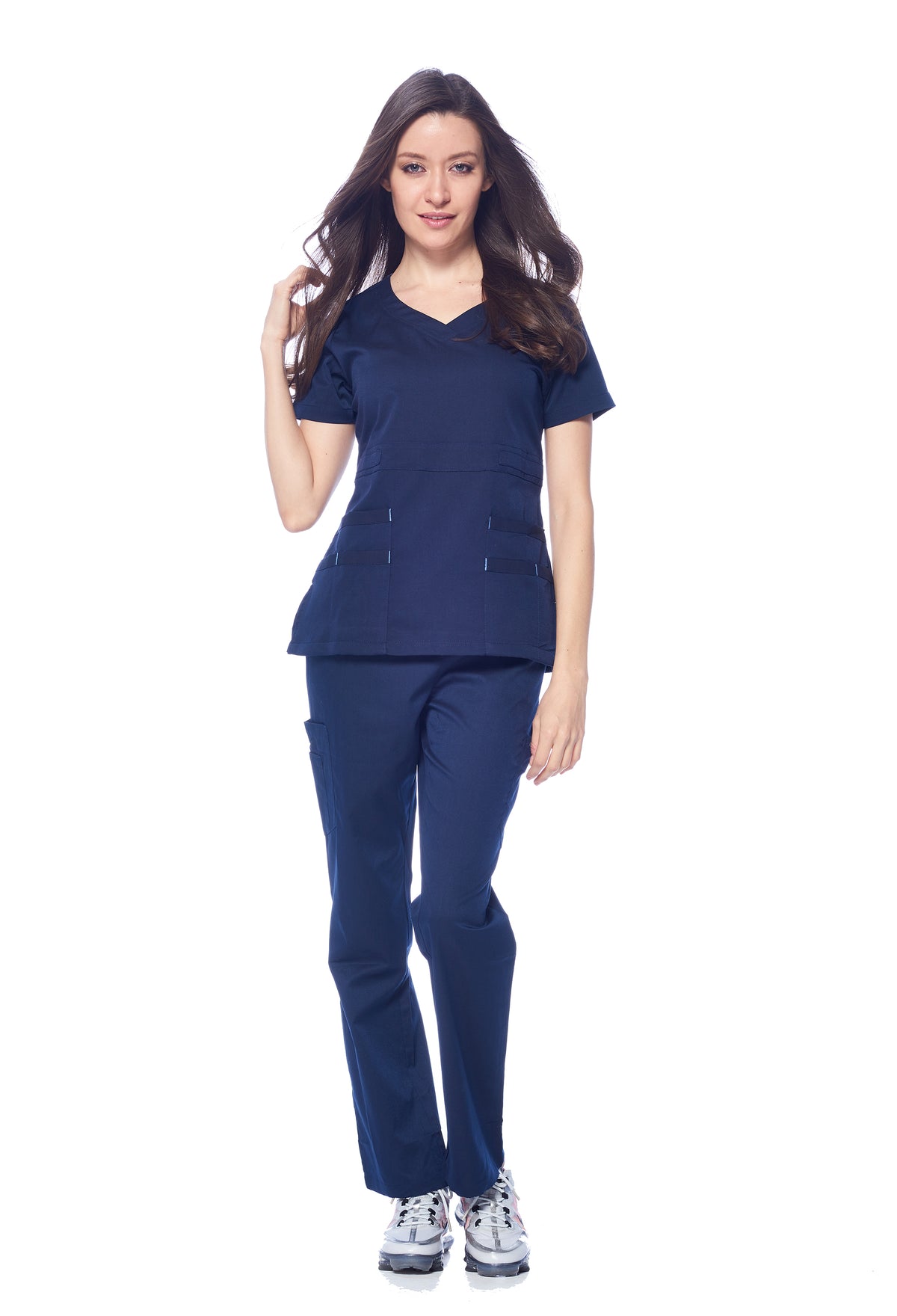 DAGACCI MEDICAL UNIFORM® Natural Stretch® Women's V-Neck Scrub Sets [NS2100]