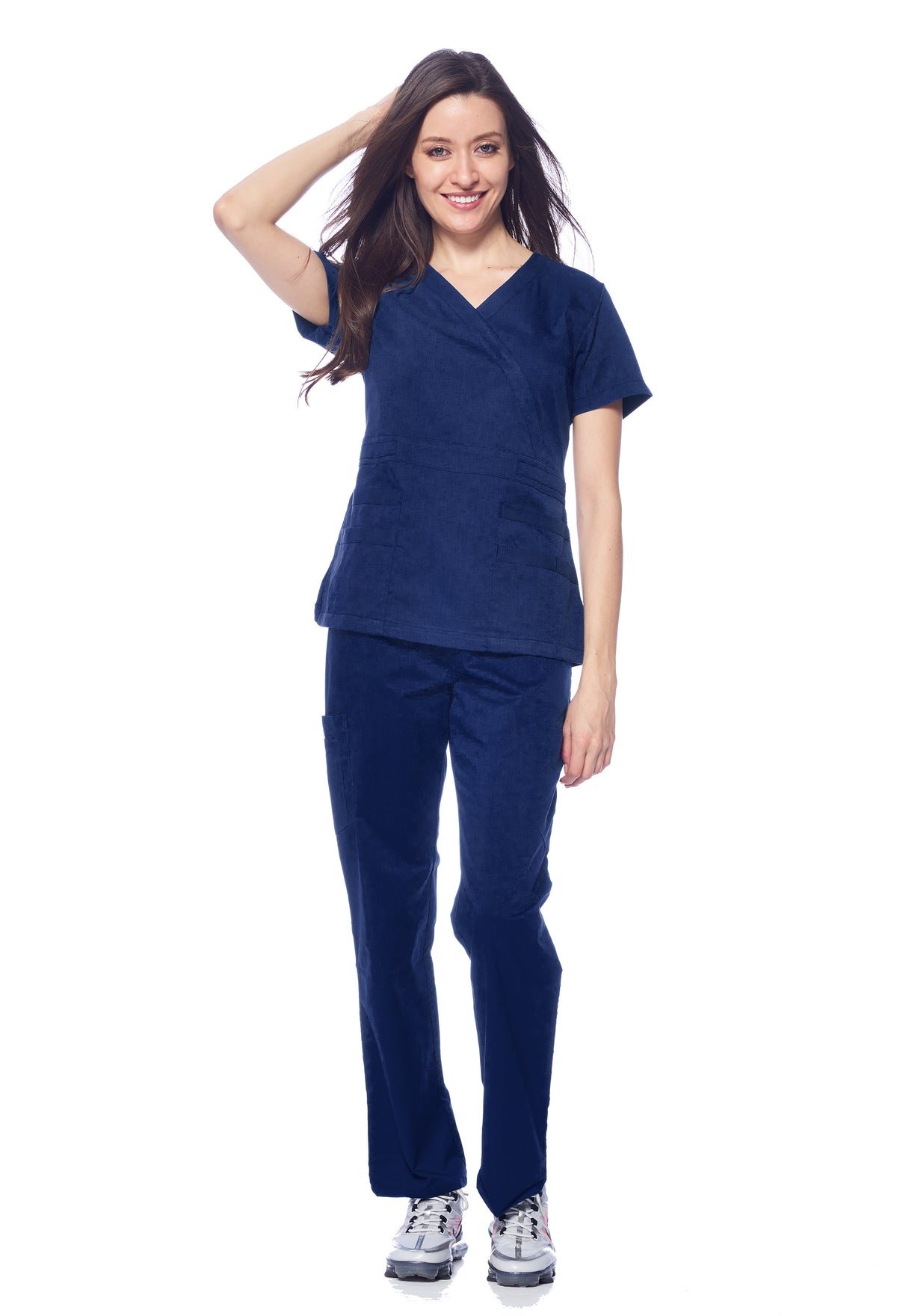 DAGACCI MEDICAL UNIFORM® Natural Stretch® Women's Y-Neck Scrub Sets [NS2102]