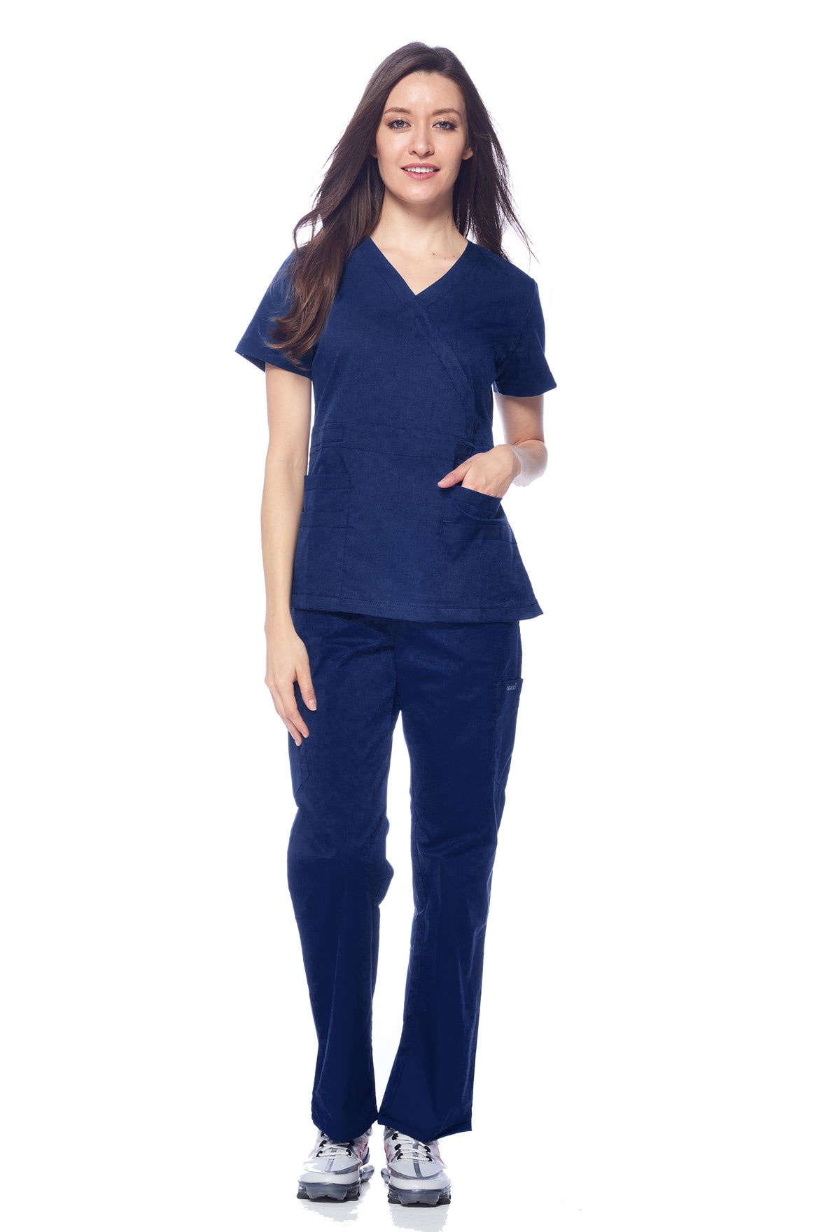 DAGACCI MEDICAL UNIFORM® Natural Stretch® Women's Y-Neck Scrub Sets [NS2102]
