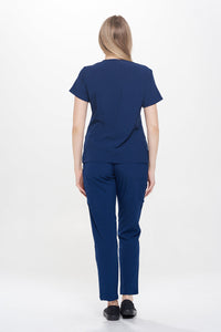 DAGACCI OFFICIAL 4-Way Stretch Y-Neck Medical Scrub Sets [FS2300] Combined