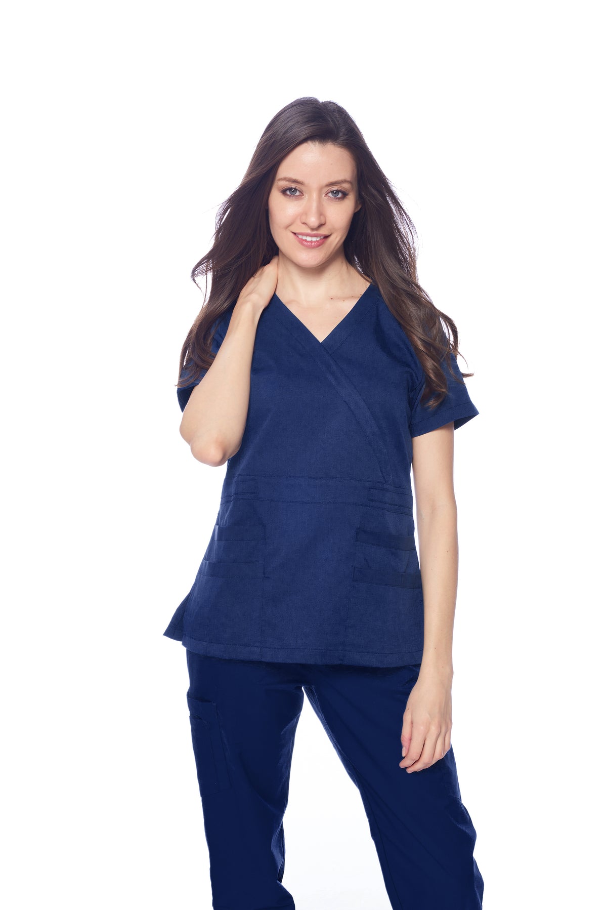 DAGACCI MEDICAL UNIFORM® Natural Stretch® Women's Y-Neck Scrub Sets [NS2102]