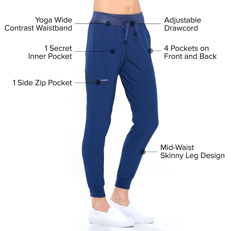 DAGACCI OFFICIAL 4-Way Stretch Unisex Jogger Scrubs Sets [FS2802] Combined