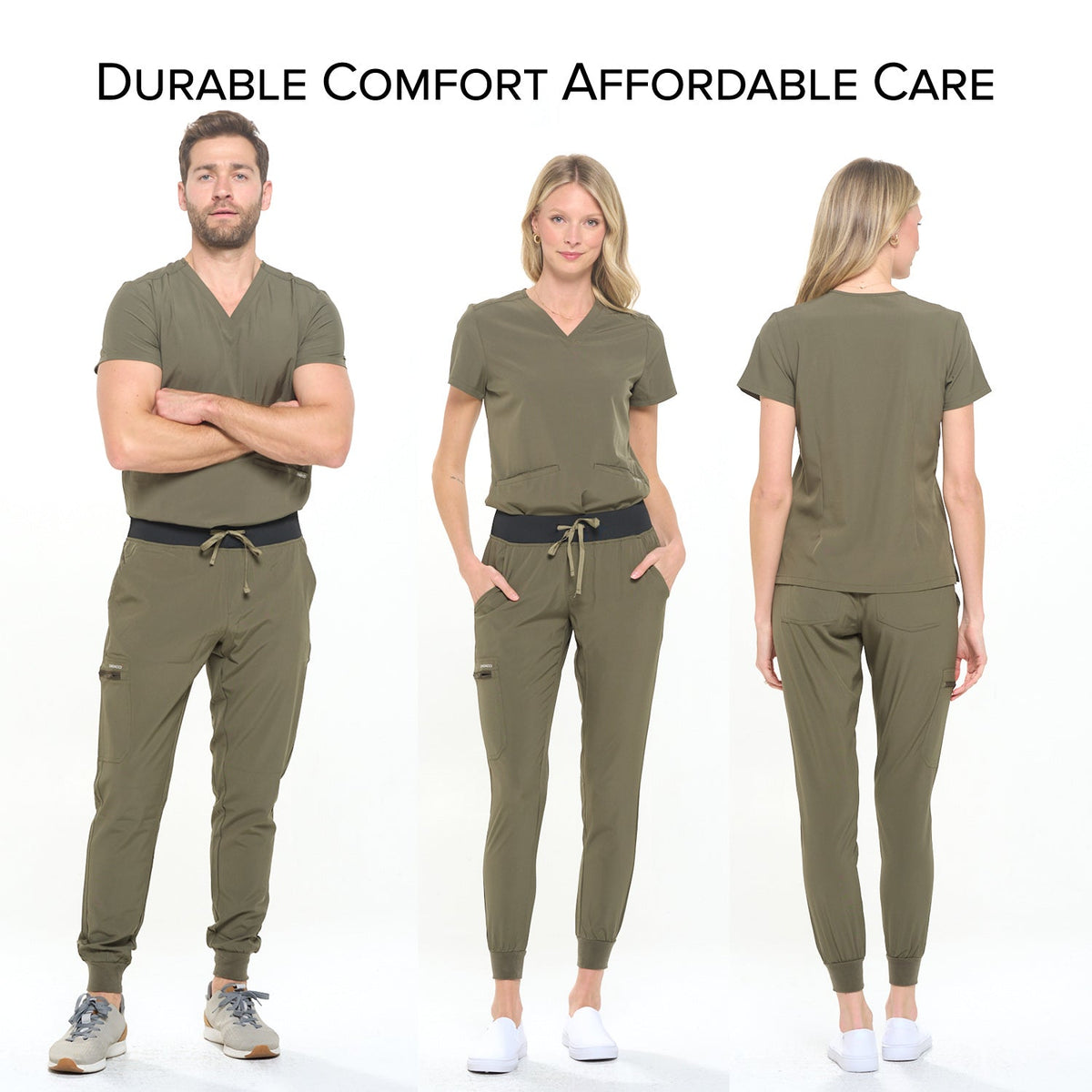 DAGACCI OFFICIAL 4-Way Stretch Unisex Jogger Scrubs Sets [FS2802] Combined