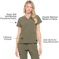 DAGACCI OFFICIAL 4-Way Stretch Unisex Jogger Scrubs Sets [FS2802]