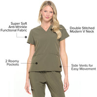 DAGACCI OFFICIAL 4-Way Stretch Unisex Jogger Scrubs Sets [FS2802] Combined