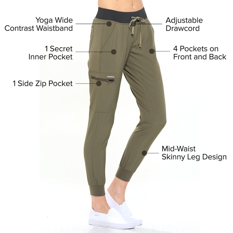DAGACCI OFFICIAL 4-Way Stretch Unisex Jogger Scrubs Sets [FS2802]
