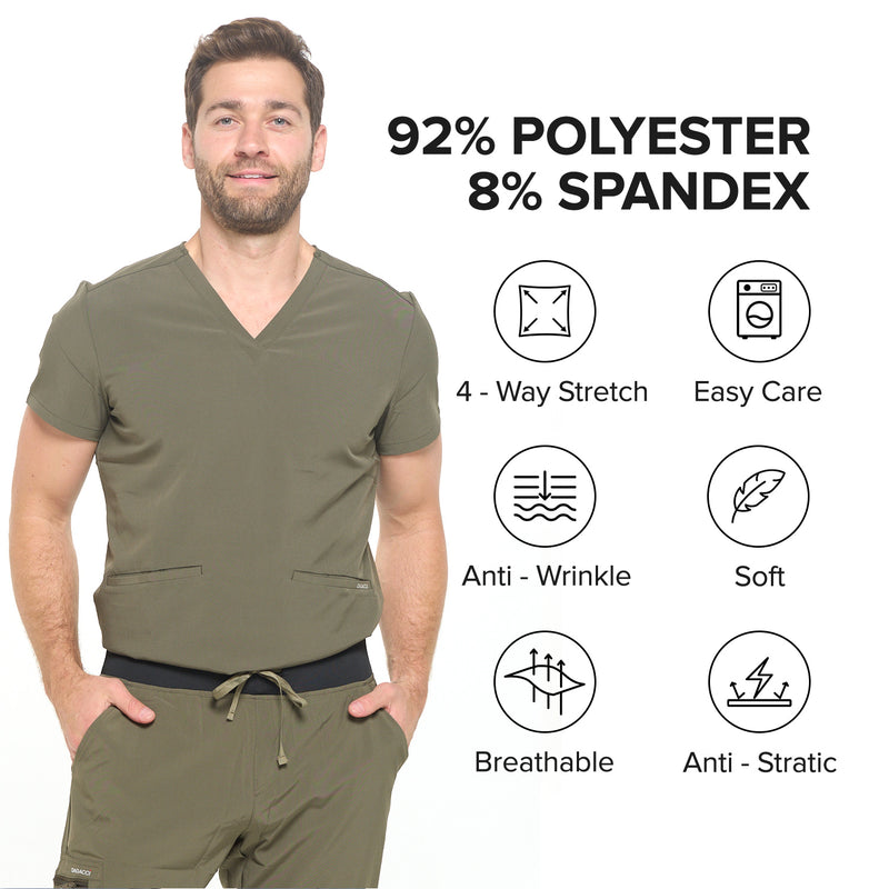 DAGACCI OFFICIAL 4-Way Stretch Unisex Jogger Scrubs Sets [FS2802]