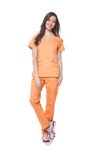 DAGACCI MEDICAL UNIFORM® Natural Stretch® Women's V-Neck Scrub Sets [NS2100]