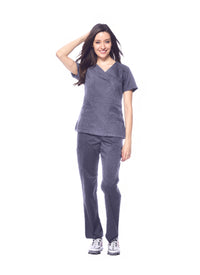 DAGACCI MEDICAL UNIFORM® Natural Stretch® Women's Y-Neck Scrub Sets [NS2102]