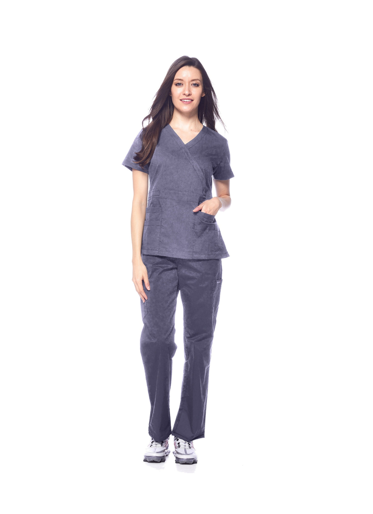 DAGACCI MEDICAL UNIFORM® Natural Stretch® Women's Y-Neck Scrub Sets [NS2102]