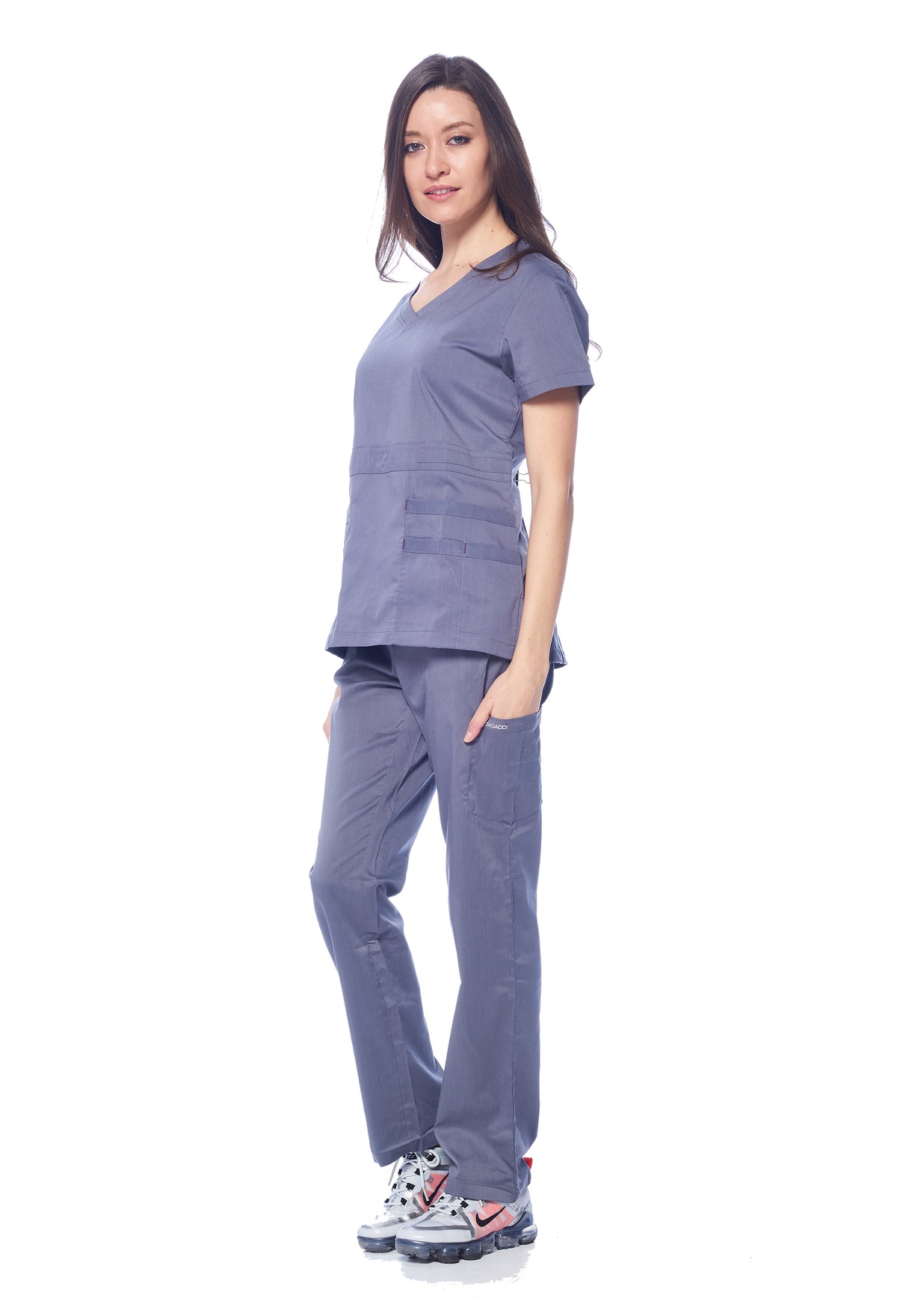 DAGACCI MEDICAL UNIFORM® Natural Stretch® Women's V-Neck Scrub Sets [NS2100]
