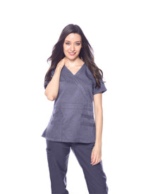 DAGACCI MEDICAL UNIFORM® Natural Stretch® Women's Y-Neck Scrub Sets [NS2102]