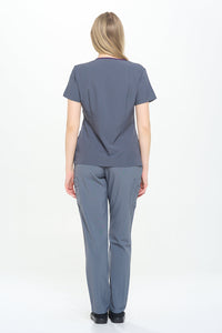 DAGACCI OFFICIAL 4-Way Stretch Split V-Neck Scrub Sets [FS2204] Combined