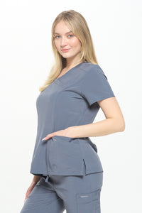 DAGACCI OFFICIAL 4-Way Stretch Y-Neck Medical Scrub Sets [FS2300]