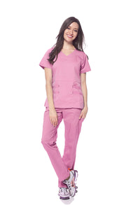 DAGACCI MEDICAL UNIFORM® Natural Stretch® Women's V-Neck Scrub Sets [NS2100]