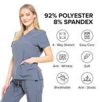DAGACCI OFFICIAL 4-Way Stretch Unisex Jogger Scrubs Sets [FS2802]