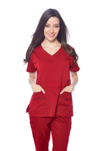DAGACCI MEDICAL UNIFORM® Natural Stretch® Women's V-Neck Scrub Sets [NS2100]