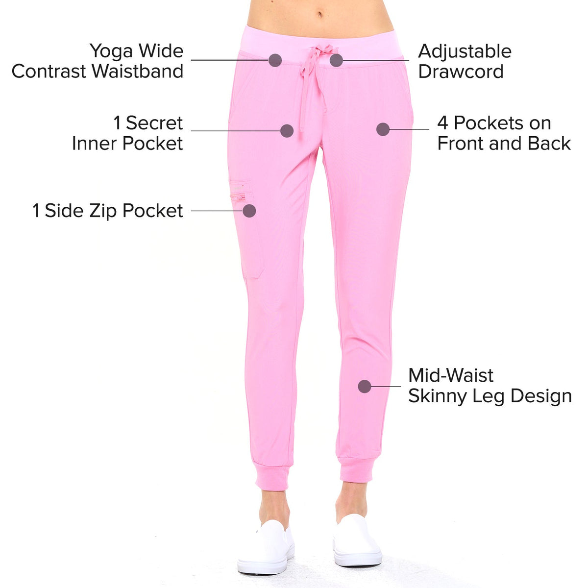 DAGACCI OFFICIAL 4-Way Stretch Unisex Jogger Scrubs Sets [FS2802] Combined