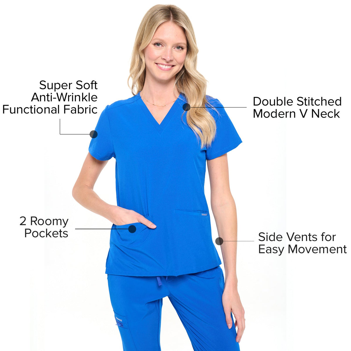 DAGACCI OFFICIAL 4-Way Stretch Unisex Jogger Scrubs Sets [FS2802] Combined