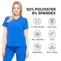 DAGACCI OFFICIAL 4-Way Stretch Unisex Jogger Scrubs Sets [FS2802]