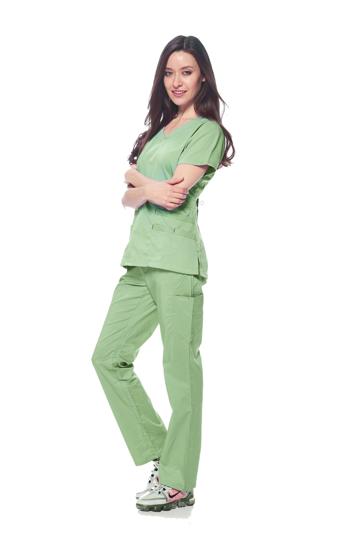 DAGACCI MEDICAL UNIFORM® Natural Stretch® Women's V-Neck Scrub Sets [NS2100]