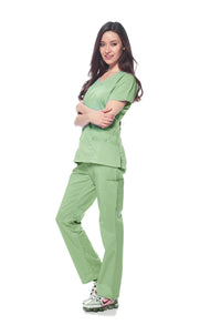 DAGACCI MEDICAL UNIFORM® Natural Stretch® Women's V-Neck Scrub Sets [NS2100]