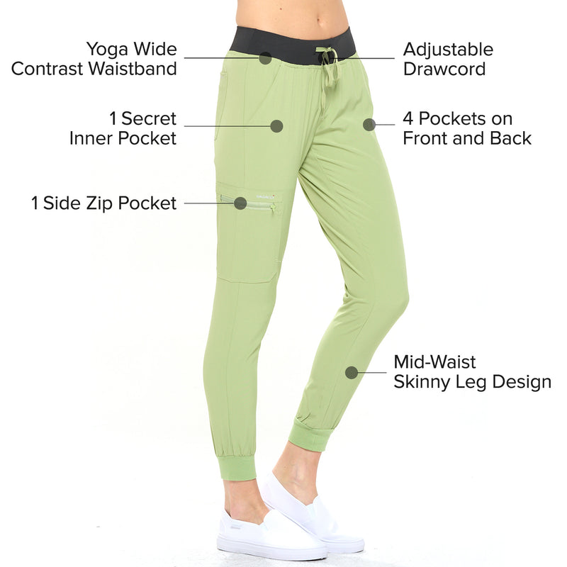 DAGACCI OFFICIAL 4-Way Stretch Unisex Jogger Scrubs Sets [FS2802]