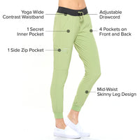 DAGACCI OFFICIAL 4-Way Stretch Unisex Jogger Scrubs Sets [FS2802] Combined