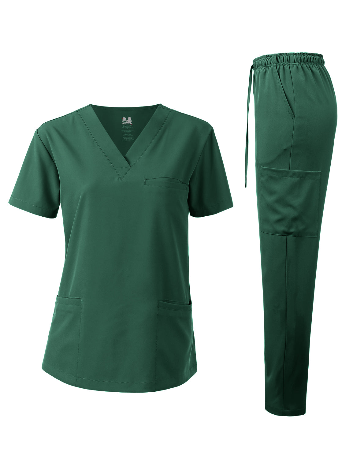 DAGACCI OFFICIAL Unisex 4-Way Stretch Medical Uniform Scrub Sets [FS100500]