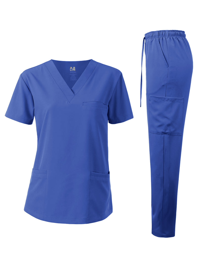 DAGACCI OFFICIAL Unisex 4-Way Stretch Medical Uniform Scrub Sets [FS100500]