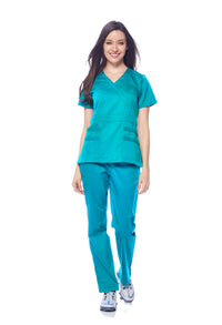 DAGACCI MEDICAL UNIFORM® Natural Stretch® Women's Y-Neck Scrub Sets [NS2102]