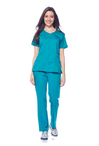 DAGACCI MEDICAL UNIFORM® Natural Stretch® Women's V-Neck Scrub Sets [NS2100]