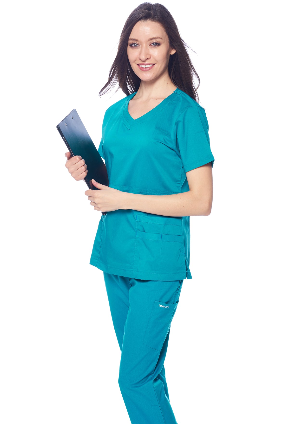 DAGACCI MEDICAL UNIFORM® Natural Stretch® Women's V-Neck Scrub Sets [NS2100]