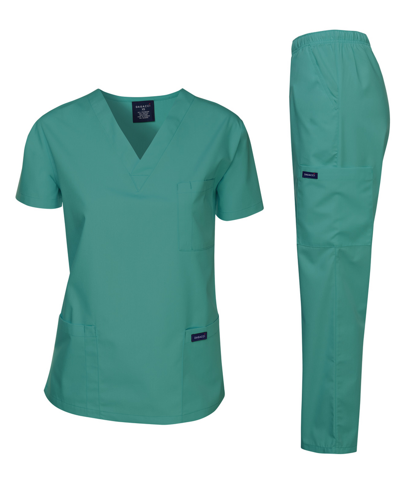 DAGACCI OFFICIAL Unisex Medical Scrub Sets Cotton Blended (KV10005000) Combined