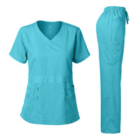 DAGACCI OFFICIAL Natural Stretch Women's V-Neck Scrub Sets [NS2100] Combined