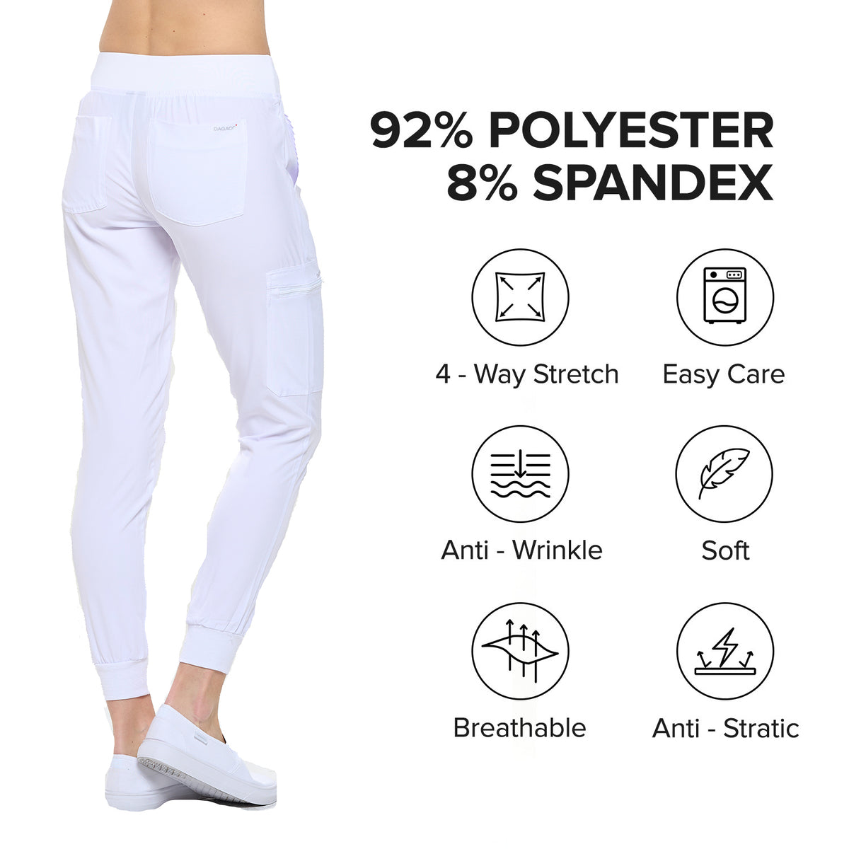 DAGACCI OFFICIAL Unisex Jogger Scrub Pants