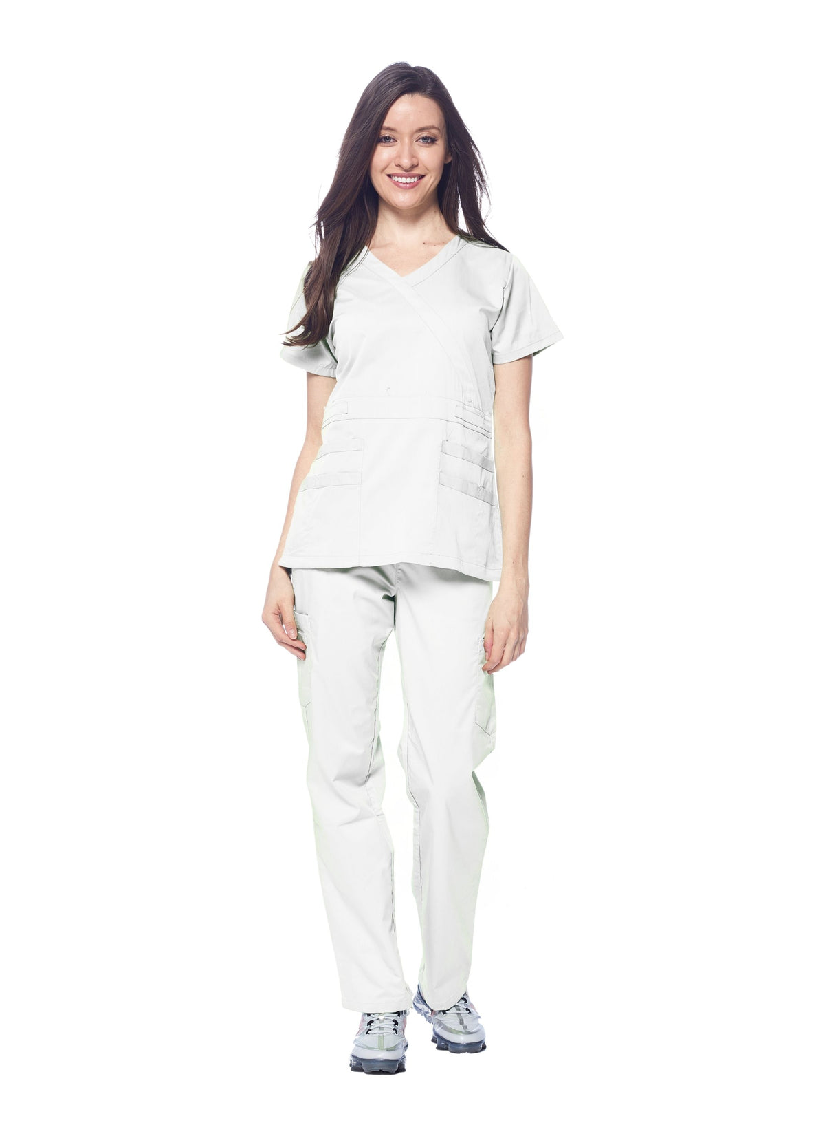 DAGACCI MEDICAL UNIFORM® Natural Stretch® Women's Y-Neck Scrub Sets [NS2102]