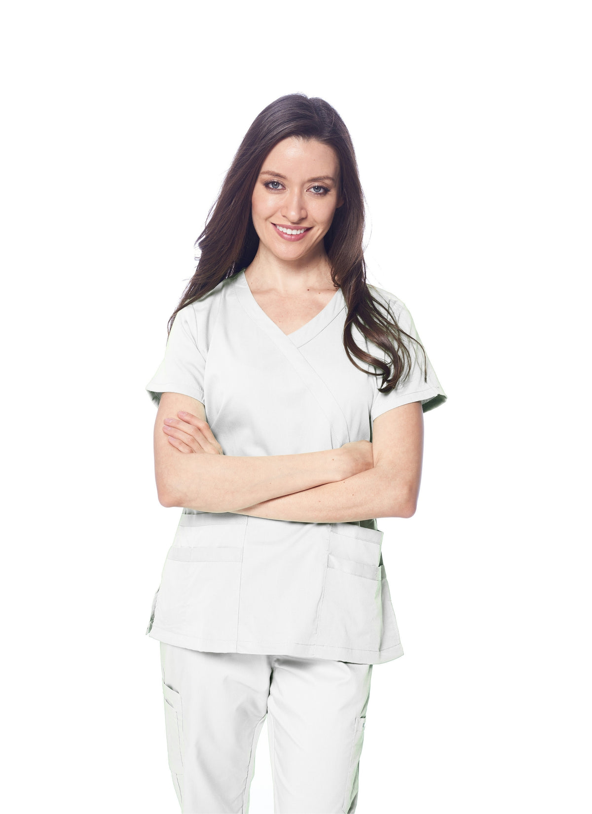 DAGACCI MEDICAL UNIFORM® Natural Stretch® Women's Y-Neck Scrub Sets [NS2102]