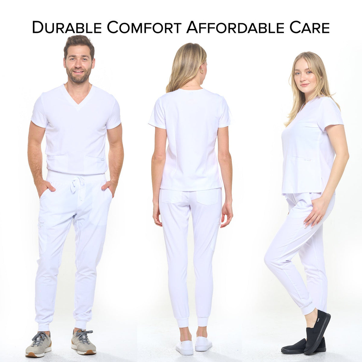 DAGACCI OFFICIAL 4-Way Stretch Unisex Jogger Scrubs Sets [FS2802] Combined