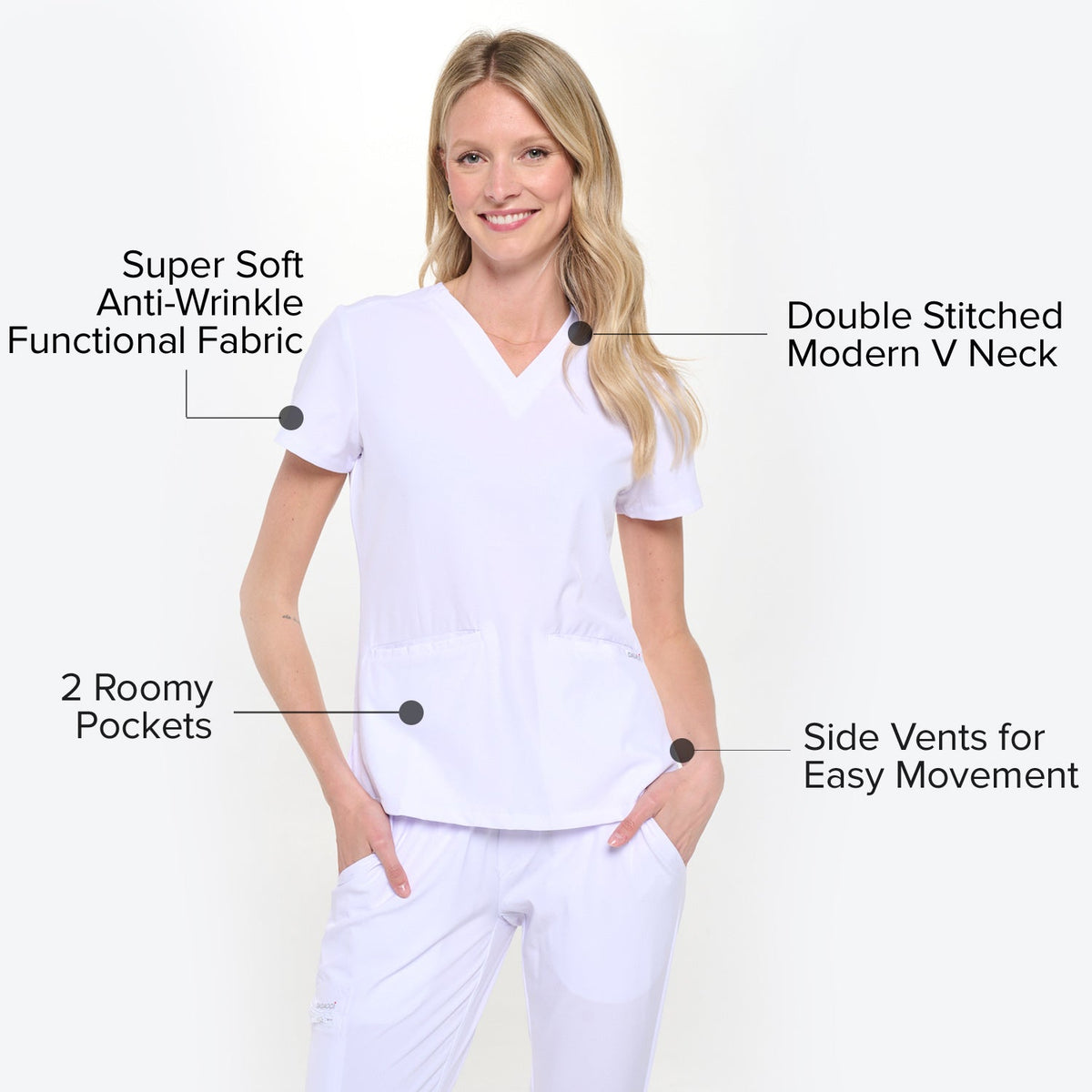 DAGACCI OFFICIAL 4-Way Stretch Unisex Jogger Scrubs Sets [FS2802] Combined