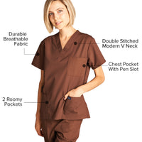 DAGACCI OFFICIAL Unisex Medical Scrub Sets Cotton Blended (KV10005000) Combined