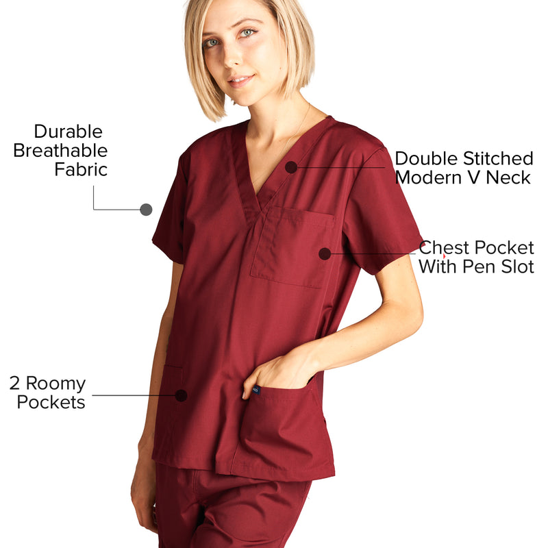 DAGACCI OFFICIAL Unisex Medical Scrub Sets Cotton Blended (KV10005000)