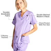 DAGACCI OFFICIAL Unisex Medical Scrub Sets Cotton Blended (KV10005000)