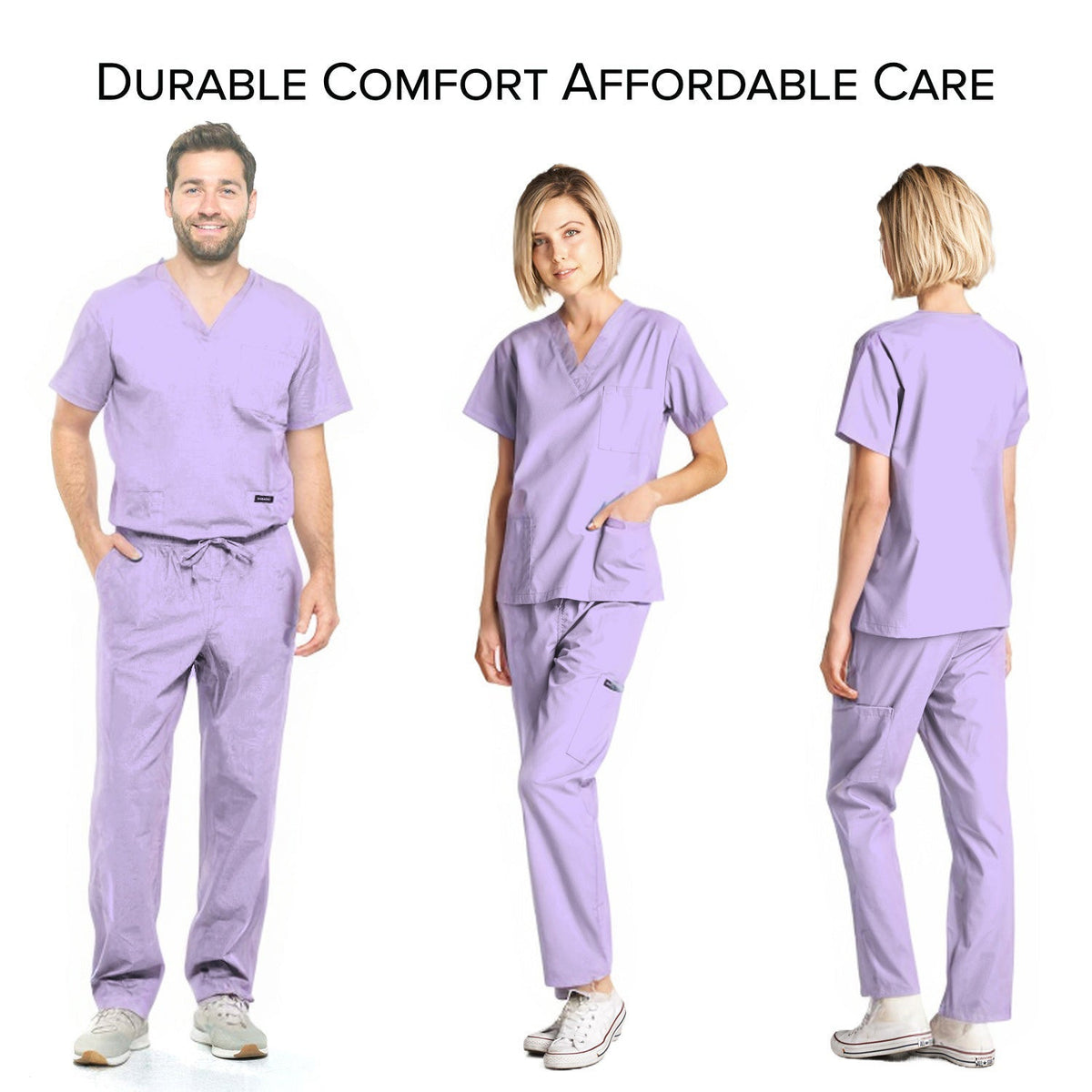 DAGACCI OFFICIAL Unisex Medical Scrub Sets Cotton Blended (KV10005000) Combined