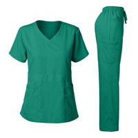 DAGACCI OFFICIAL Natural Stretch Women's V-Neck Scrub Sets [NS2100] Combined