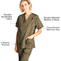 DAGACCI OFFICIAL Unisex Medical Scrub Sets Cotton Blended (KV10005000)