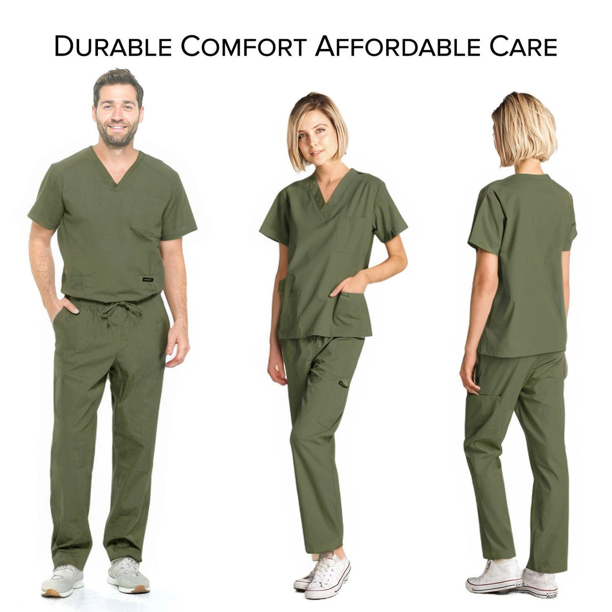 DAGACCI OFFICIAL Unisex Medical Scrub Sets Cotton Blended (KV10005000) Combined